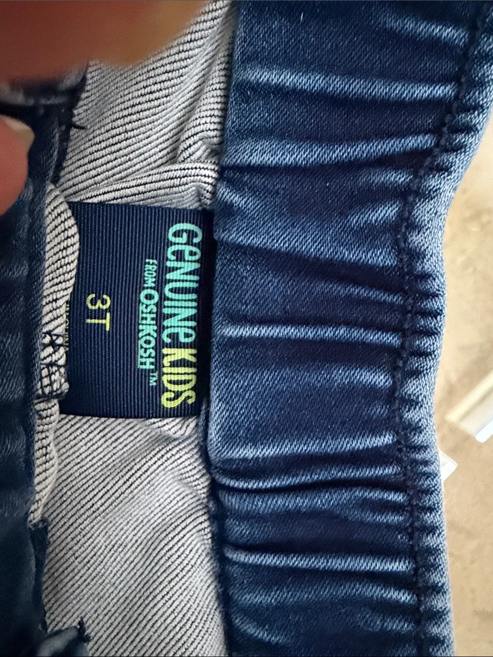 OshKosh B'gosh Dark Blue Elastic Waist Denim Shorts